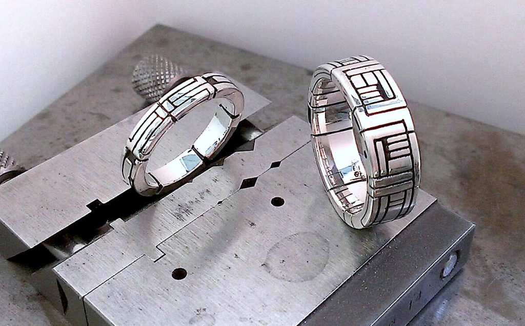 Nuptial Band Set, Sterling Silver, 2014