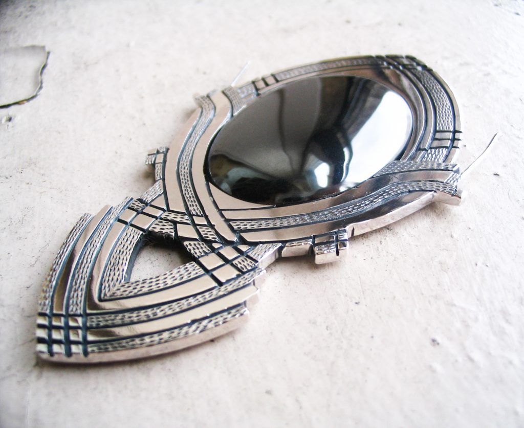 Looking Glass pendant, Sterling Silver & Hematite, 2008
