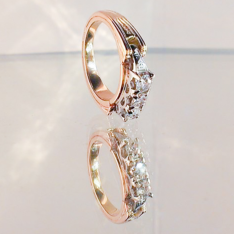 Heirloom Diamond Ring, 14K Gold, 2013